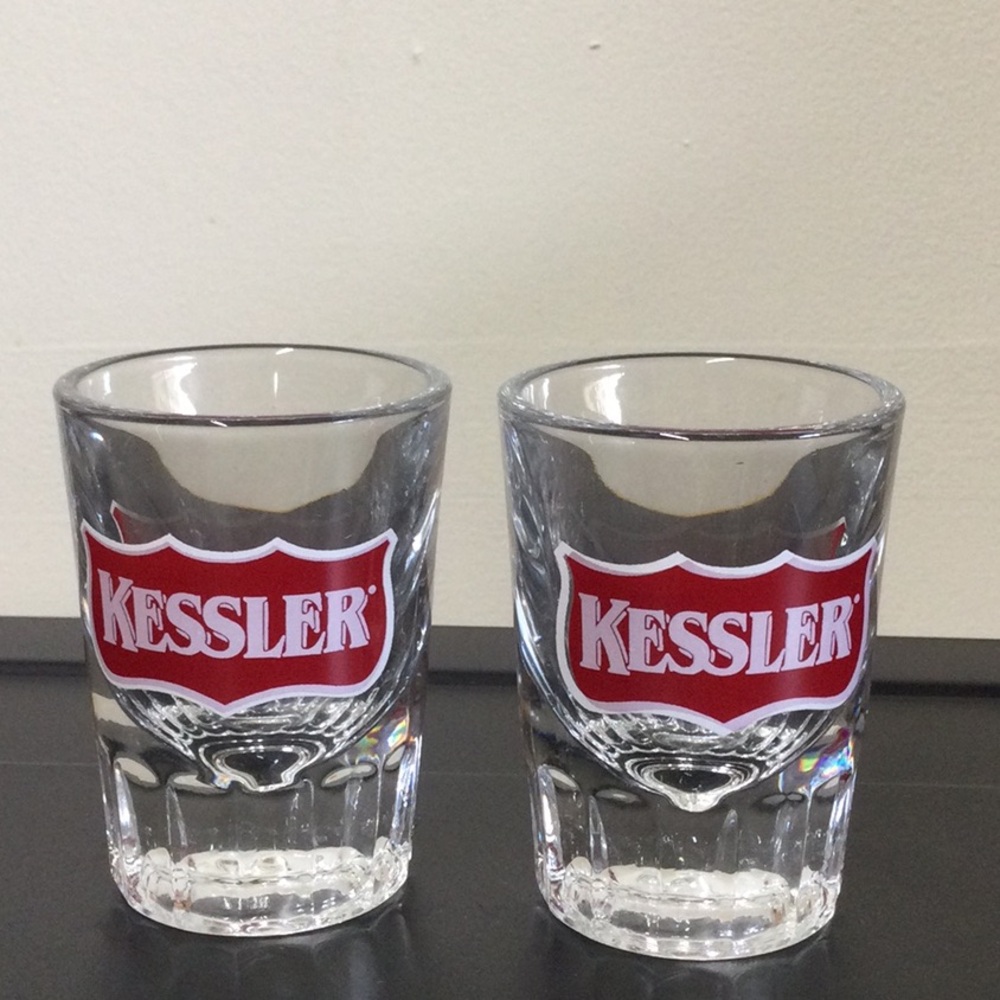 New 2 Vintage Kessler Shot Glasses